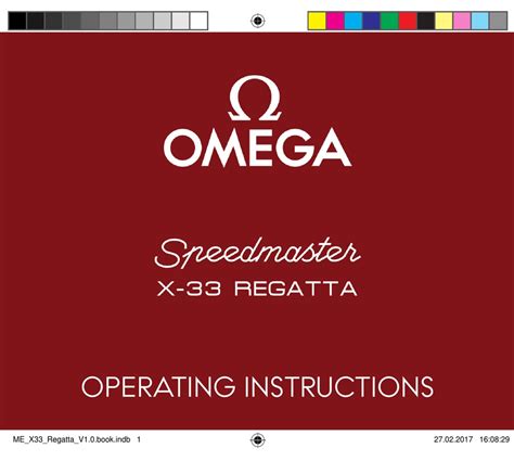 omega speedmaster x33 regatta|omega x 33 manual.